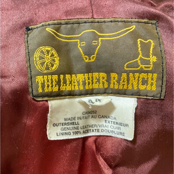THE LEATHER RANCH GENUINE LEATHER 70s JACKET - Picture 5 of 8